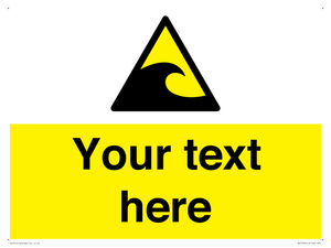 Custom warning tsunami hazard zone